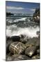 Waves Breaking on Rocky Shore, Natural Park of South West Alentejano and Costa Vicentina, Portugal-Quinta-Mounted Photographic Print