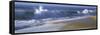 Waves breaking on the beach, Playa La Cachora, Todos Santos, Baja California Sur, Mexico-Panoramic Images-Framed Stretched Canvas