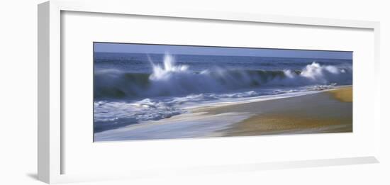 Waves breaking on the beach, Playa La Cachora, Todos Santos, Baja California Sur, Mexico-Panoramic Images-Framed Photographic Print