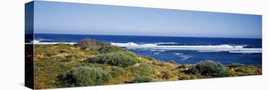 Waves Breaking on the Beach, Western Australia, Australia-null-Stretched Canvas