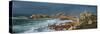 Waves Breaking on the Coast, Le Diben, Morlaix Bay, Finistere, Brittany, France-null-Stretched Canvas