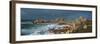 Waves Breaking on the Coast, Le Diben, Morlaix Bay, Finistere, Brittany, France-null-Framed Photographic Print