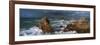 Waves Breaking on the Coast, Le Diben, Morlaix Bay, Finistere, Brittany, France-null-Framed Photographic Print