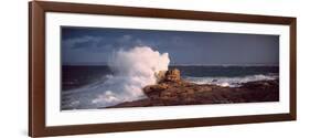 Waves Breaking on the Coast, Saint Guenole, Finistere, Brittany, France-null-Framed Photographic Print