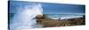Waves Breaking on the Coast, Saint Guenole, Finistere, Brittany, France-null-Stretched Canvas