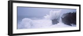 Waves Breaking on the Coast, Shore Acres State Park, Oregon, USA-null-Framed Photographic Print