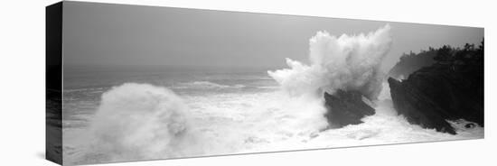 Waves Breaking on the Coast, Shore Acres State Park, Oregon, USA-null-Stretched Canvas