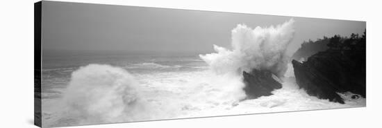 Waves Breaking on the Coast, Shore Acres State Park, Oregon, USA-null-Stretched Canvas