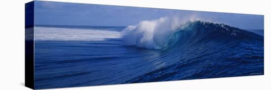 Waves Breaking on the Coast, Tahiti, French Polynesia-null-Stretched Canvas