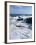 Waves Breaking on the Rocks Along the Corniche D'Esterel, Alpes-Maritimes, Provence, France-David Hughes-Framed Photographic Print