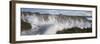 Waves breaking over a seastack at Playa Los Cerritos, Cerritos, Baja California Sur, Mexico-Panoramic Images-Framed Photographic Print