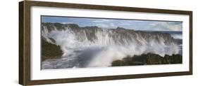 Waves breaking over a seastack at Playa Los Cerritos, Cerritos, Baja California Sur, Mexico-Panoramic Images-Framed Photographic Print