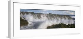 Waves breaking over a seastack at Playa Los Cerritos, Cerritos, Baja California Sur, Mexico-Panoramic Images-Framed Photographic Print