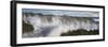 Waves breaking over a seastack at Playa Los Cerritos, Cerritos, Baja California Sur, Mexico-Panoramic Images-Framed Photographic Print