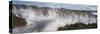 Waves breaking over a seastack at Playa Los Cerritos, Cerritos, Baja California Sur, Mexico-Panoramic Images-Stretched Canvas