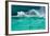 Waves Breaking over Edge of Pool of Bondi Icebergs Swim Club, Bondi Beach, Sydney-null-Framed Photographic Print