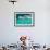 Waves Breaking over Edge of Pool of Bondi Icebergs Swim Club, Bondi Beach, Sydney-null-Framed Photographic Print displayed on a wall