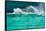 Waves Breaking over Edge of Pool of Bondi Icebergs Swim Club, Bondi Beach, Sydney-null-Framed Stretched Canvas