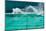 Waves Breaking over Edge of Pool of Bondi Icebergs Swim Club, Bondi Beach, Sydney-null-Mounted Photographic Print