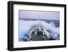 Waves Breaking over the Bow of a Ship-DLILLC-Framed Photographic Print