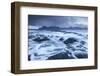 Waves Crash Against the Black Basalt Rocky Shores of Gjogv, Eysturoy, Faroe Islands, Europe-Adam Burton-Framed Photographic Print