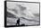 Waves Crash Against the Harbour Wall at Porthcawl, Bridgend, Wales, United Kingdom-Graham Lawrence-Framed Stretched Canvas