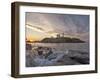 Waves Crash on Rocky Shoreline at Nubble Aka Cape Neddick Lighthouse in York, Maine, Usa-Chuck Haney-Framed Photographic Print