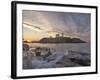 Waves Crash on Rocky Shoreline at Nubble Aka Cape Neddick Lighthouse in York, Maine, Usa-Chuck Haney-Framed Photographic Print