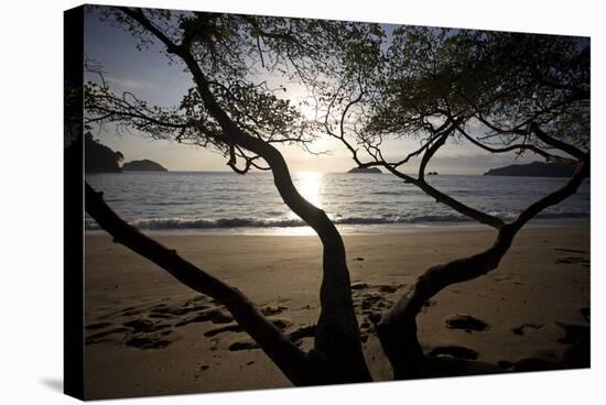 Waves Crash on the Shores of Playa Manuel Antonio, Manuel Antonio National Park, Costa Rica-Adam Barker-Stretched Canvas