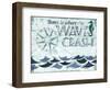 Waves Crash-The Saturday Evening Post-Framed Premium Giclee Print