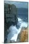 Waves crashing against a rock formation-Natalie Tepper-Mounted Photo