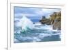 Waves Crashing Along Cape Kiwanda. Pacific City, OR-Justin Bailie-Framed Photographic Print