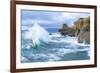 Waves Crashing Along Cape Kiwanda. Pacific City, OR-Justin Bailie-Framed Photographic Print