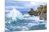 Waves Crashing Along Cape Kiwanda. Pacific City, OR-Justin Bailie-Mounted Photographic Print