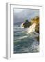 Waves Crashing Along Cape Kiwanda. Pacific City, OR-Justin Bailie-Framed Photographic Print