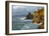 Waves Crashing Along Cape Kiwanda. Pacific City, OR-Justin Bailie-Framed Photographic Print