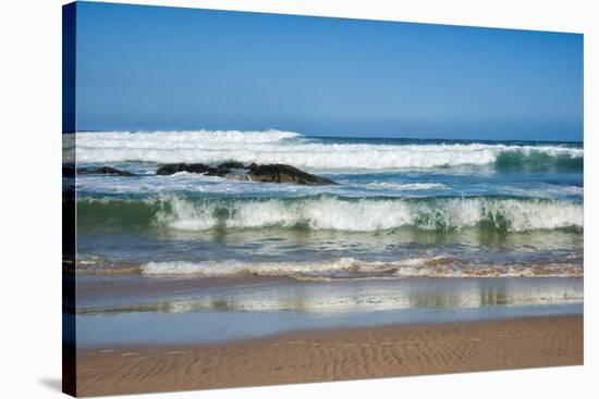 Waves Crashing Ashore from Indian Ocean-Kim Walker-Stretched Canvas