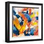 Waves crashing in the summer sky II-Bob Ferri-Framed Art Print