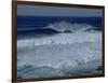 Waves Crashing off Easter Island, Chile-Michael Brown-Framed Premium Photographic Print