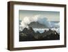 Waves Crashing on Rocks at Sunset, Asilomar State Beach, California-Sheila Haddad-Framed Photographic Print