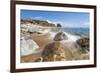 Waves crashing on rocks, Cala Seregola, Capo Pero, Elba Island, Livorno Province, Tuscany, Italy, E-Roberto Moiola-Framed Photographic Print