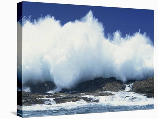 Waves Crashing on Rocks on the Coast of South Africa, Africa-Groenendijk Peter-Stretched Canvas