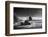 Waves crashing on the beach, Dyrholaey, Iceland-Panoramic Images-Framed Photographic Print