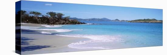 Waves Crashing on the Beach, Turtle Bay, Caneel Bay, St. John, US Virgin Islands-null-Stretched Canvas