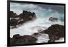 Waves crashing over lava rocks on shoreline of Espanola Island, Galapagos Islands, Ecuador.-Adam Jones-Framed Photographic Print