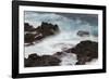 Waves crashing over lava rocks on shoreline of Espanola Island, Galapagos Islands, Ecuador.-Adam Jones-Framed Photographic Print