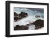 Waves crashing over lava rocks on shoreline of Espanola Island, Galapagos Islands, Ecuador.-Adam Jones-Framed Photographic Print