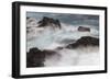 Waves crashing over lava rocks on shoreline of Espanola Island, Galapagos Islands, Ecuador.-Adam Jones-Framed Photographic Print