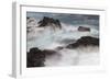 Waves crashing over lava rocks on shoreline of Espanola Island, Galapagos Islands, Ecuador.-Adam Jones-Framed Photographic Print