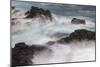 Waves crashing over lava rocks on shoreline of Espanola Island, Galapagos Islands, Ecuador.-Adam Jones-Mounted Photographic Print